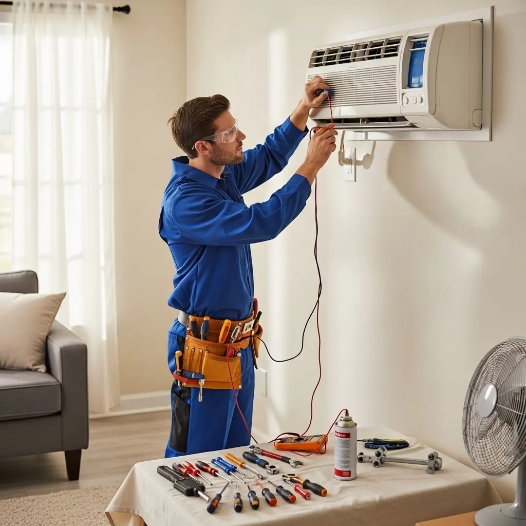 Demirci Hotpoint Hotpoint klima gaz dolumu ve bakım – Enerji verimliliği artırıldı. - Teknik servis örneği